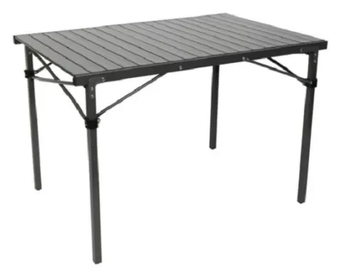 Mesa sólida con tablero laminado de aluminio BO-CAMP
