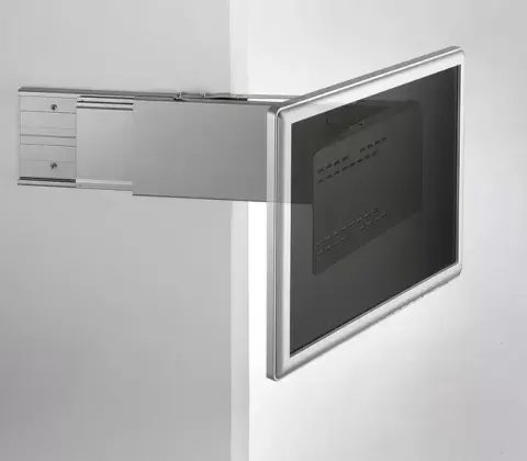 Soporte de TV de aluminio, extracción lateral de hasta 47 cm, para caravanas, autocaravanas y camper. – Ref. 493966
