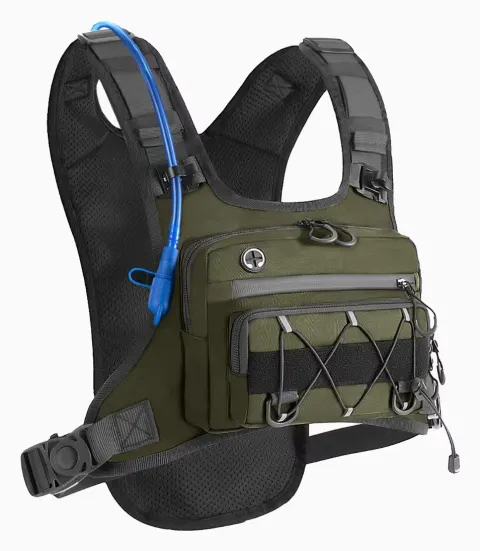 Bolsa Cruzada para Hombre, Impermeable, Táctica, para Senderismo, Viajes, Campismo
