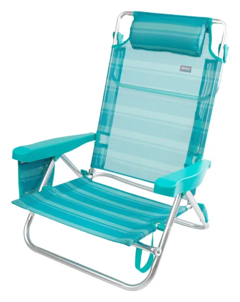 Sillas de playa multiposición con altura del respaldo XL
