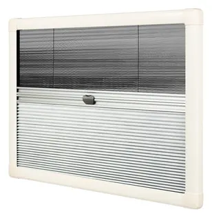 Pleaded Roller Blind con protección de moscas y oscurecimiento – Duo Pleated Roller Blind 472x501cr