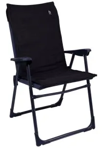 Funda para silla Bo-Camp S – Universal – Terciopelo acolchado, color antracita, talla única