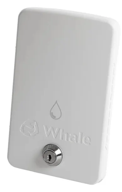 Tapa de caja empotrada Whale Blanca con cerradura