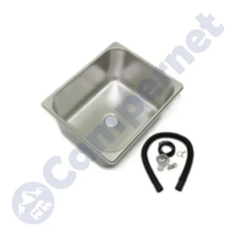 Fregadero 320×260 con desague inox.