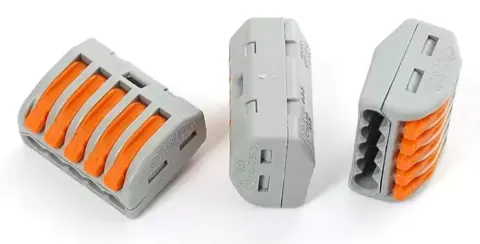 Regleta de conexion rapida de 2,5 a 4 mm, 5 polos – Ref. 46-TE-1275