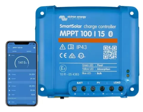Regulador solar VICTRON Energy SmartSolar MPPT 100/15 para autocaravanas y camper.