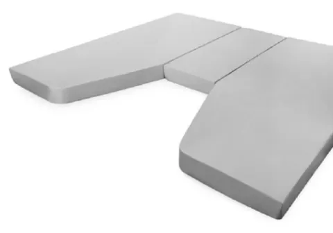 Sábana bajera ajustable Walra Jersey gris 2x70x90+30×120 (3 piezas)