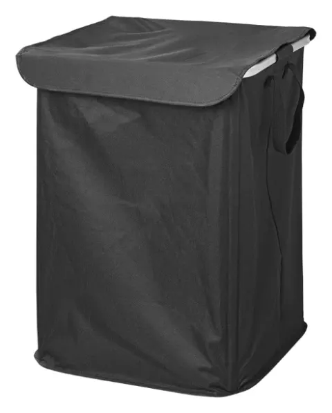 Cesto de lavandería plegable XL negro