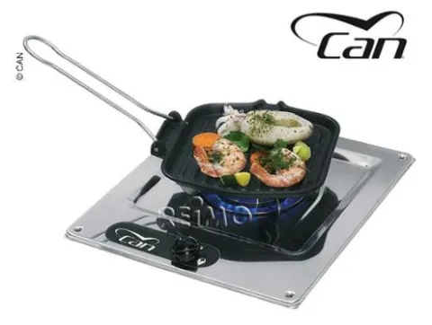 Kocher 1-Fammig Edelstahl L32 x B28,5 x H4+9cm