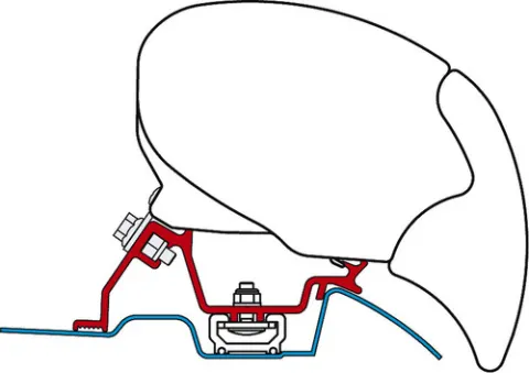 Adaptador De Riel De Techo De Sprinter F65 S Y F65 F. Reisemobile Y Caravanas