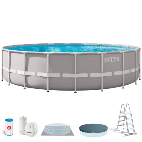 Piscina desmontable redonda prism frame 6 metros con depuradora de cartucho