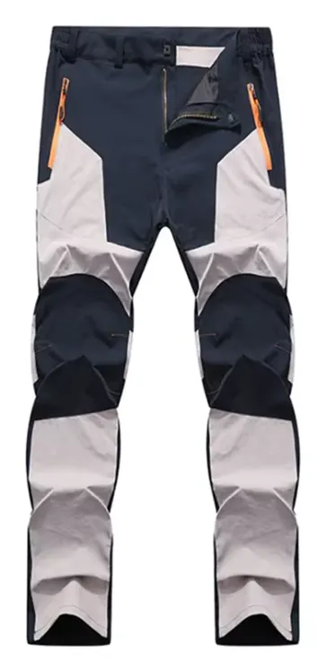 TRVLWEGO, pantalones de senderismo de verano para hombre, resistentes al desgaste, prevención de salpicaduras de agua, pantalones elásticos finos de secado rápido a prueba de rayos UV para acampar