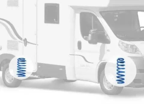Muelles reforzados suspensión delantera Fiat Ducato, Peugeot Boxer, Citroen Jumper X230/244 autocaravana MODELO HEAVY.