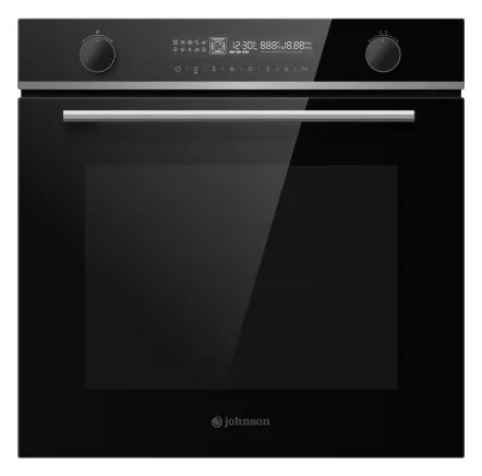 Horno 11 funciones pirolítico AirFry Cristal Negro Johnson