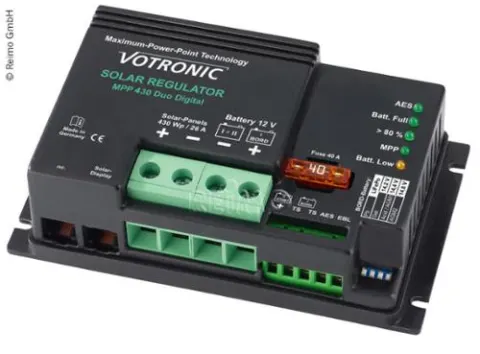 MPPT Laderegler von Votronic Rules solares MPP 430 Duo 12V Digital