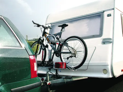Adaptador de barra de tiro Caravan, soporte para portabicicletas