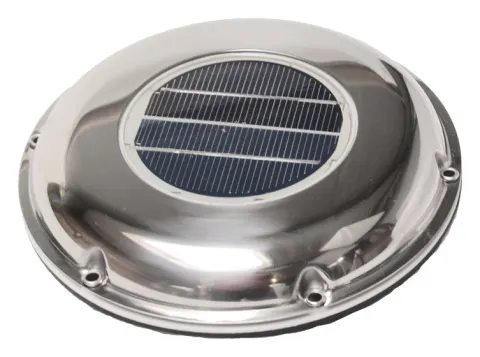Ventilador solar 215 mm, acero inoxidable
