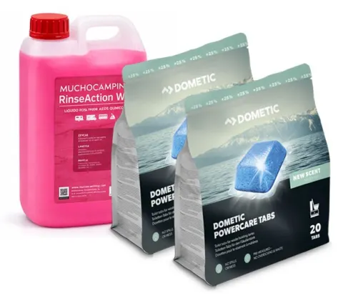 DOMETIC Pack Powercare 2X20 Pastillas + Líquido Rosa