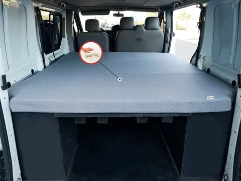 Colchón plegable para Trafic, Vivaro, Primastar con visco