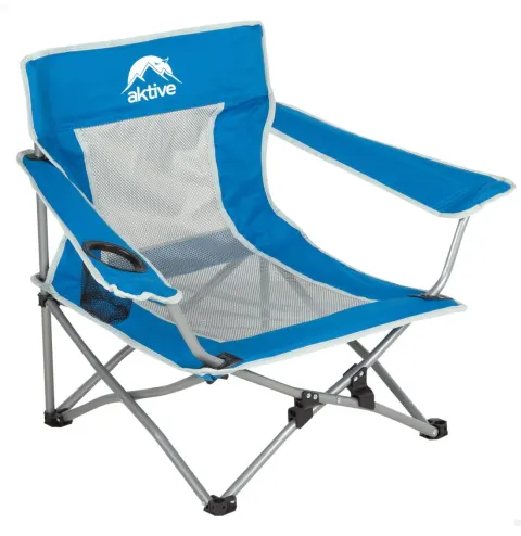 Aktive Silla baja plegable antivuelco azul