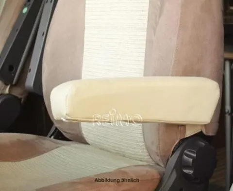 Beige de cuero sintético de la cubierta de Armrag para Ducato 250 Orig. Sit