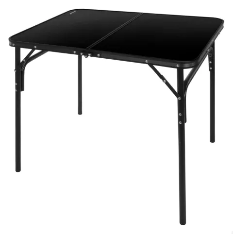 Mesa plegable camping antideslizante negro