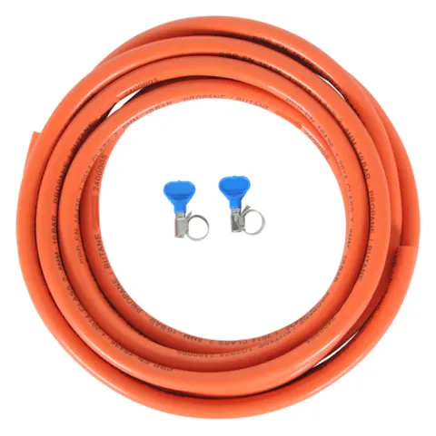 Obelink manguera de gas con abrazaderas – 5 m