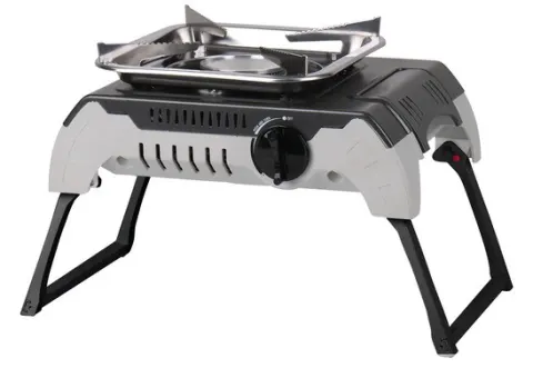 Cocina portátil con patas plegables