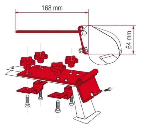 Adaptador standard Deep Black para toldo F35