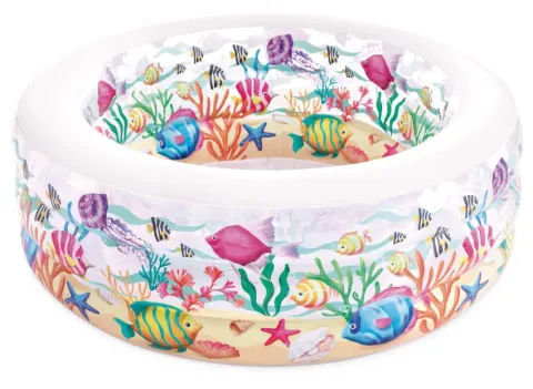 Piscina infantil hinchable acuario 152×56 cm intex