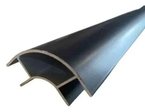 Perfil Aluminio Ángulo Abierto Negro Mate 2m