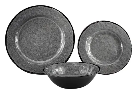 Vajilla Obelink Stone Grey – 12 piezas