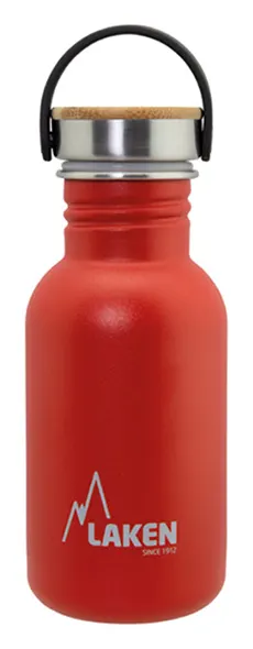 Laken Basic Bamboo botella para beber de 500 ml – Red