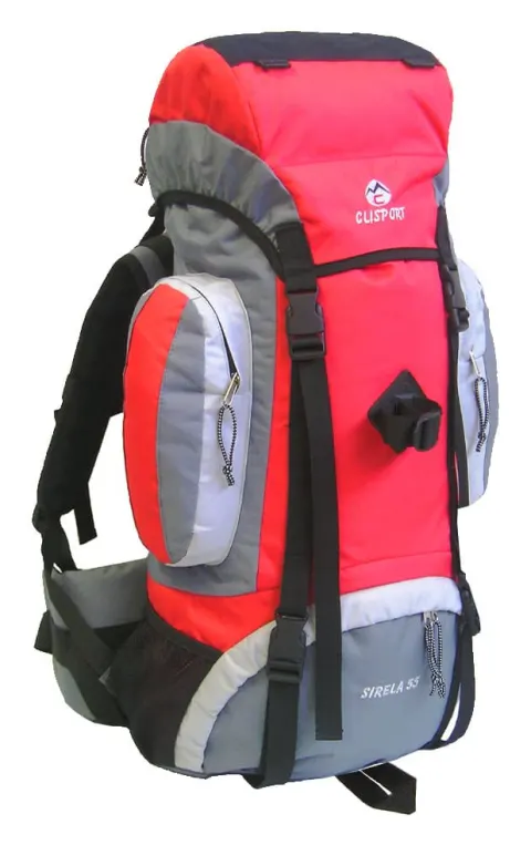Clisport SIRELA 55L roja – Mochila de trekking