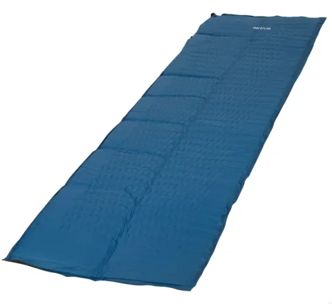 Esterilla hinchable camping azul