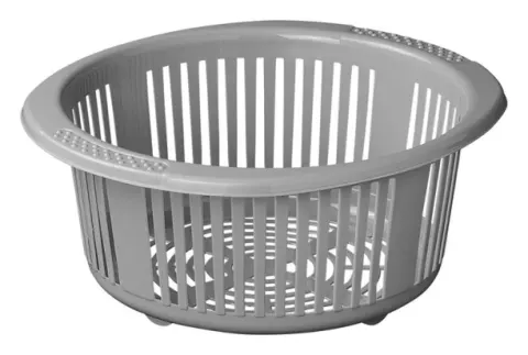 Escurridor redondo de 15L gris.