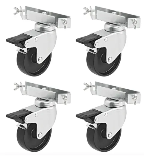 Ruedas para caja de transporte de aluminio 4 piezas