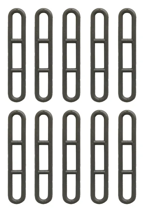 Pack 10 GOMAS TENSORAS ESCALETA PEQUEÑA para tienda cocina o avancé de caravana
