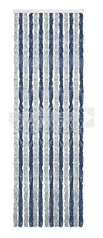 Cortina de chenilla azul y gris Acapulco Brunner 100 x 205 cm
