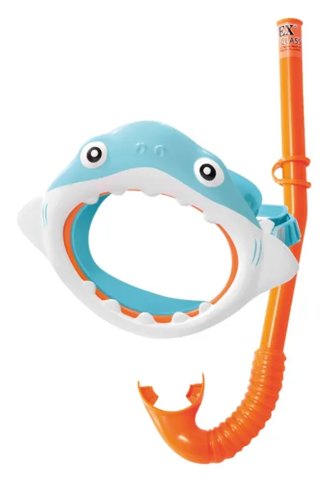 Set snorkel máscara y tubo para niños con diseño de tiburón | Intex