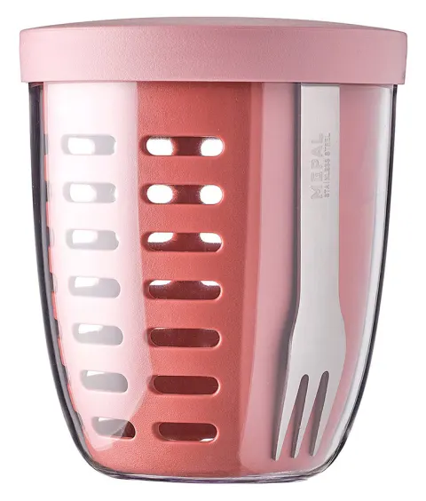 Recipiente Mepal Ellipse para frutas y verduras en azul nórdico – Vivid Mauve