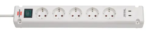 Regleta Brennenstuhl Bremounta con 2 puertos USB-C – Blanco