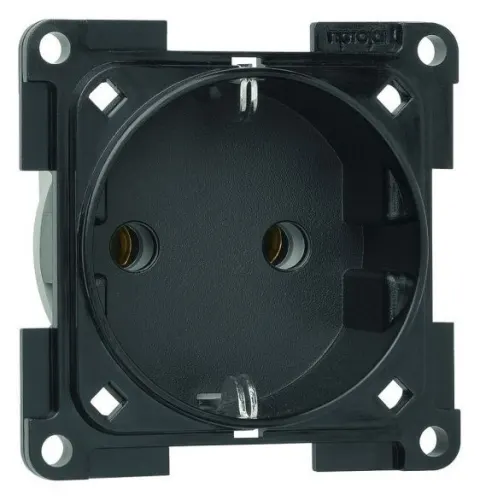 Toma Enchufe de Corriente 230v.Color Gris Antracita