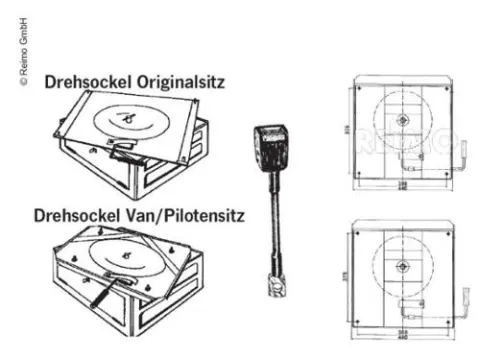 Adaptador de handbrake para VW T5 SAFES BASE 59647