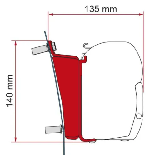 Adaptador instalación F45 Ford Transit H3