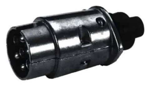 Conector tipo clavija de 7 contactos Metal