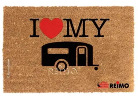 Alfombra felpudo I love my caravan 50 x 25 cm