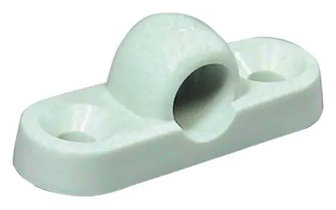 Ojo de plástico para pared horizontal, blanco (5 piezas)