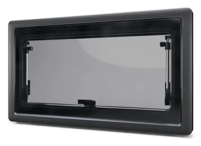 Ventana Carbest abatible RW ECO de cristal negro 500×300.