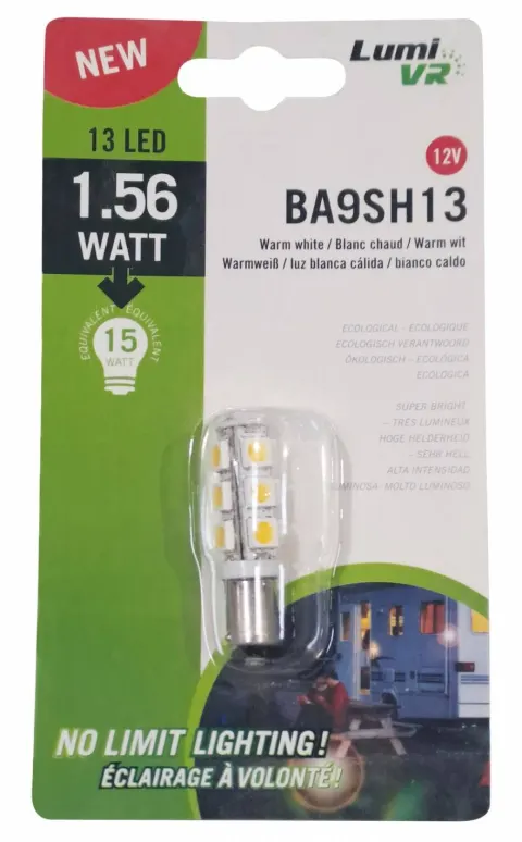Bombilla 13 LED blanco cálido